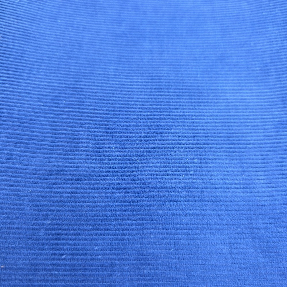 Fabric Royal Blue Cotton Corduroy Fine Wale 2/3 Yds  x 40" Wide CUT Remnant
